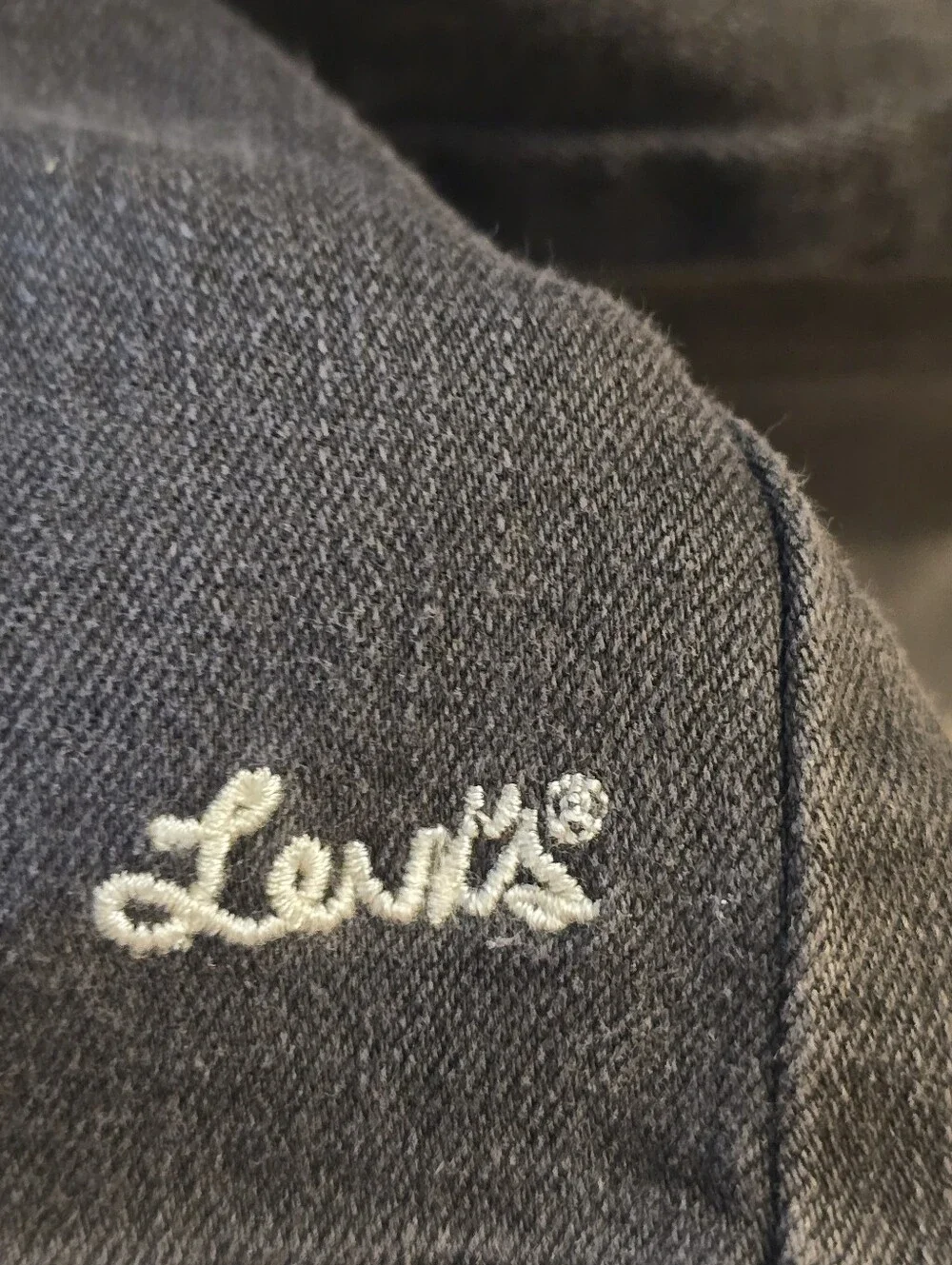 Levi’s Black Denim Snap Front Girls Dress Size 10