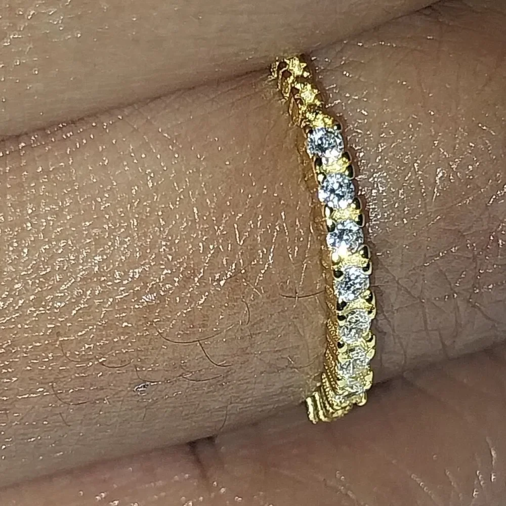 925 diamond simplicity ring sz 6