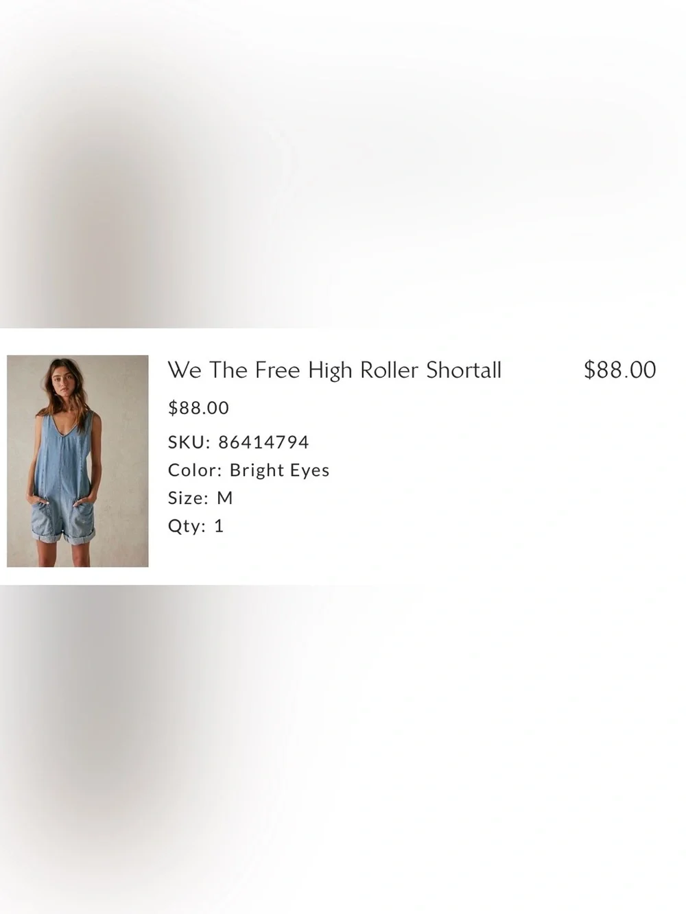 Free People We the Free High Roller Shortall