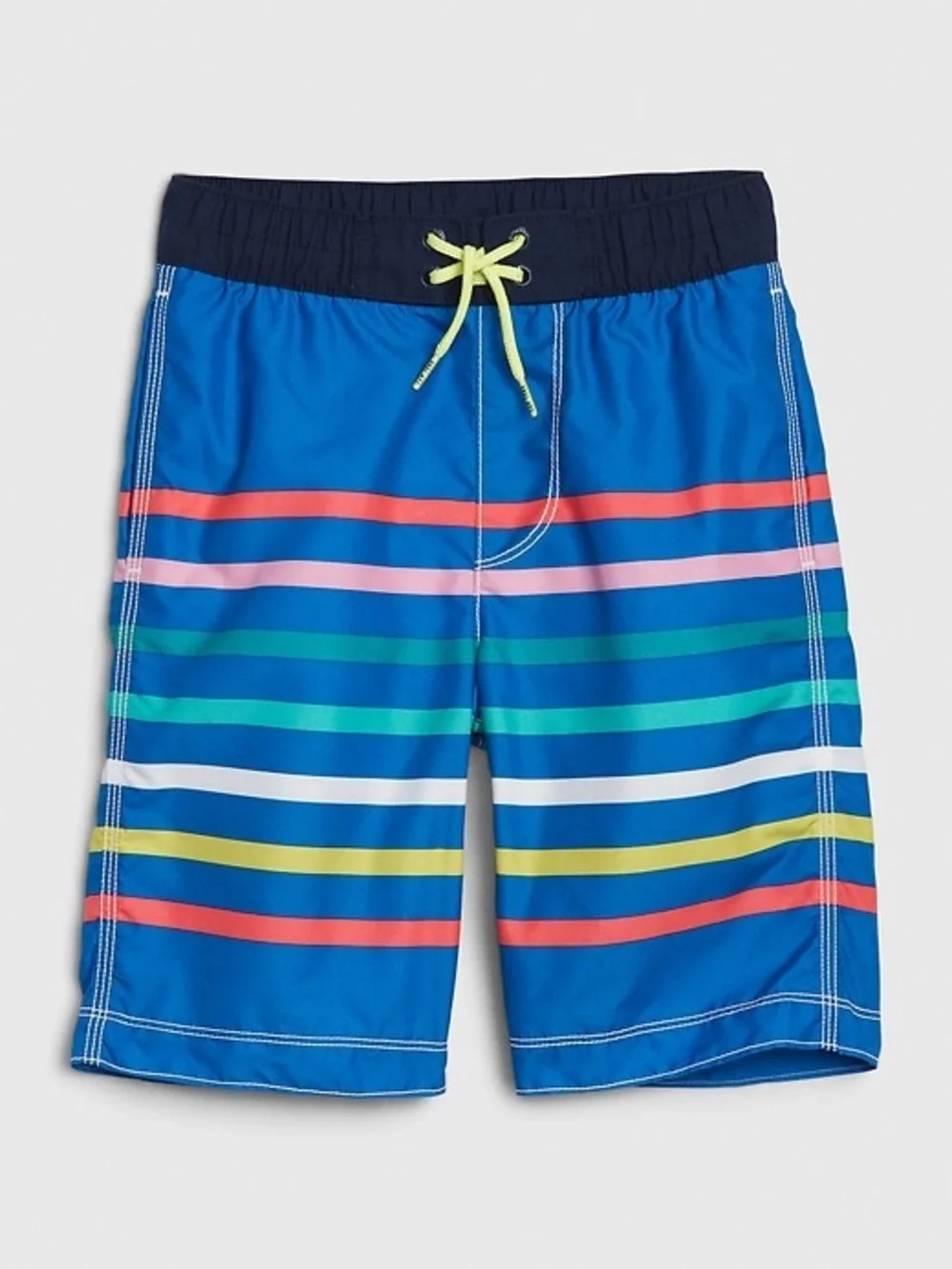 Gap Boys Blue Striped Swim Trunks size M