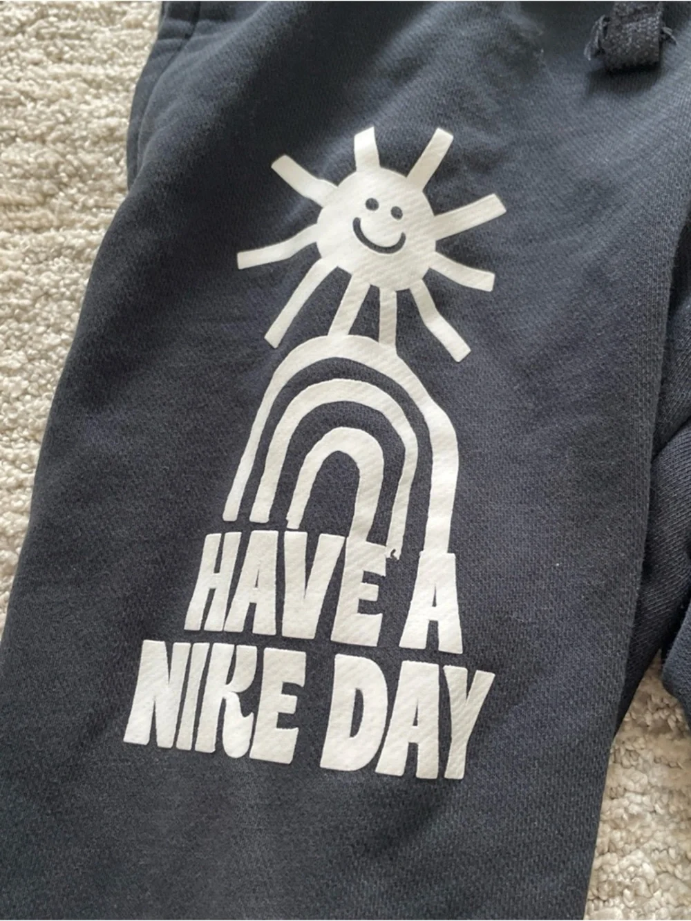 Nike Sportswear Club Fleece Big Kids' Joggers Size Medium Black Graphic Print