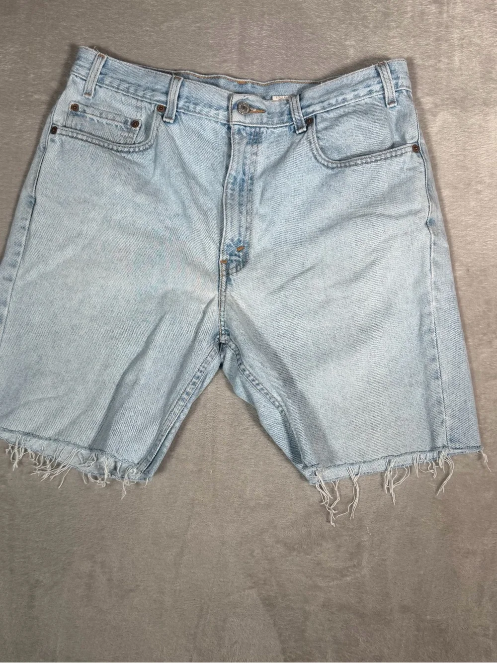 Levi's Light Blue Cutoff Denim Shorts