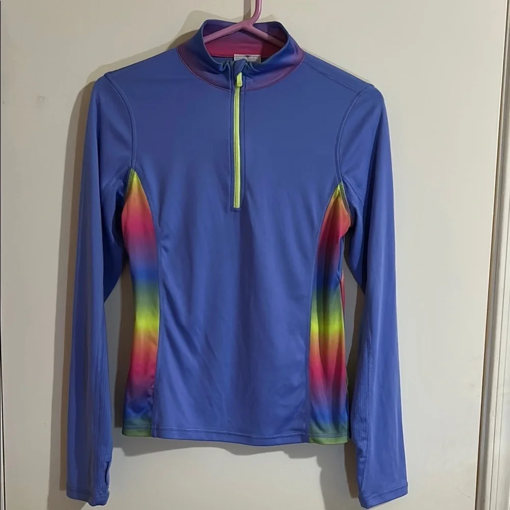 Danskin Now Blue Long Sleeve Athletic Tee