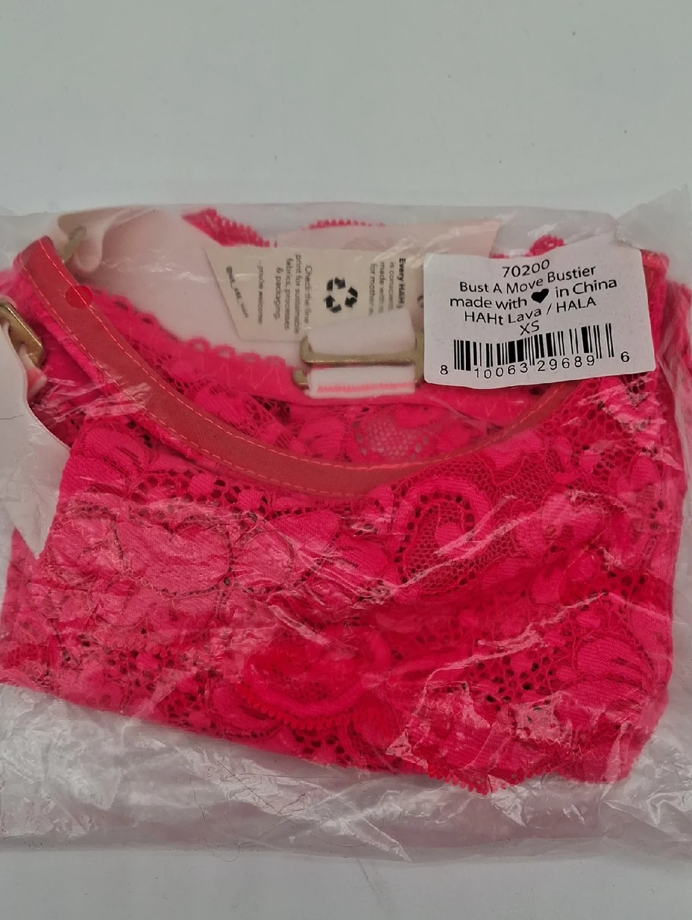 Free People We Are HAH Bust A Move Bustier Lava Pink