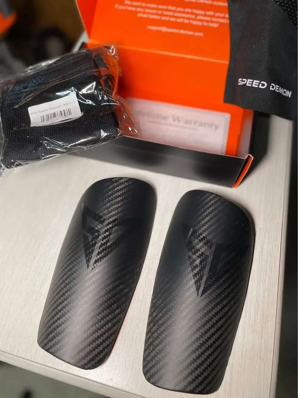 Speed Demon® V3 Carbon Fiber Pro Soccer Guards