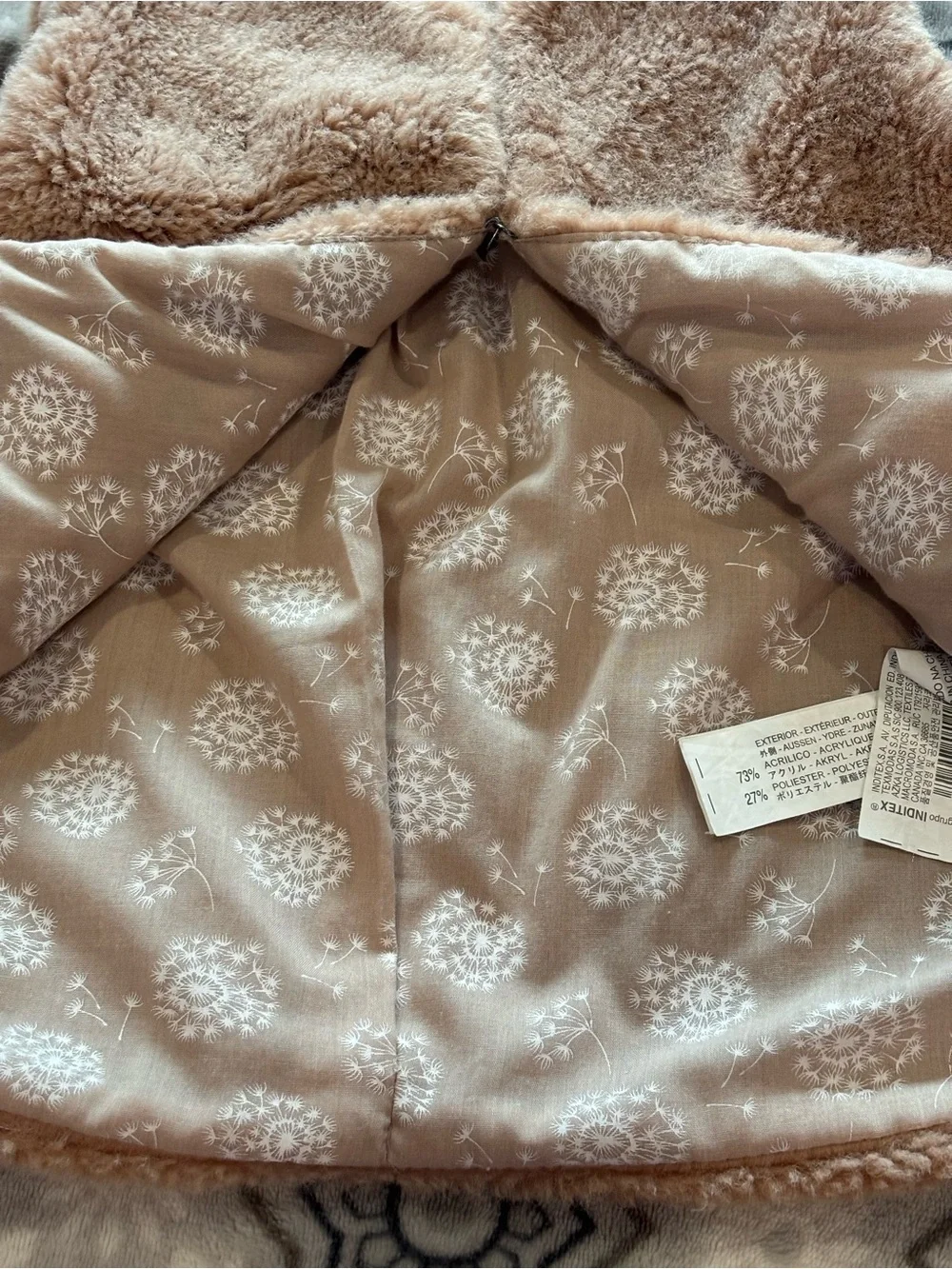 Zara plush faux
