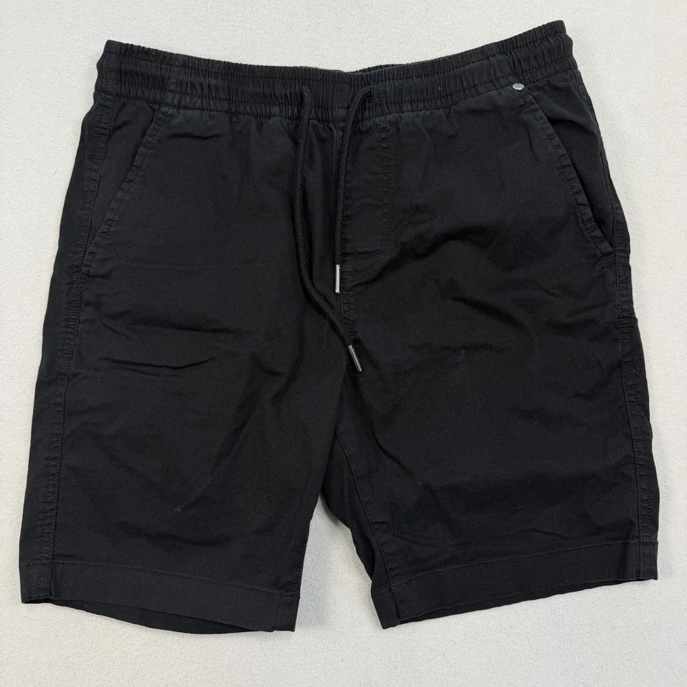 Psycho Bunny Elastic‎ Waist Chino Shorts Mens XXS Black Riviera