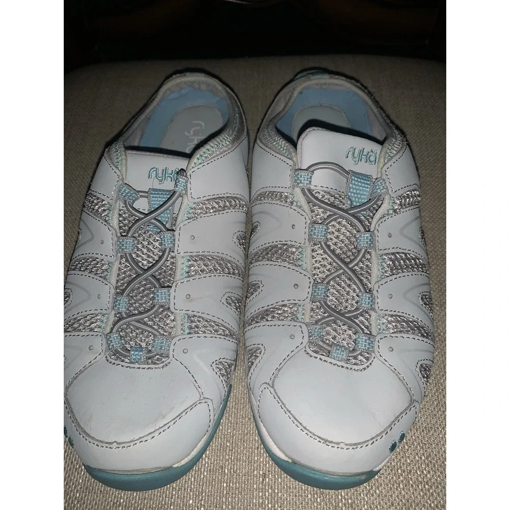 Ryka Womens Shoes 7 Tangie Gray White‎ Blue
