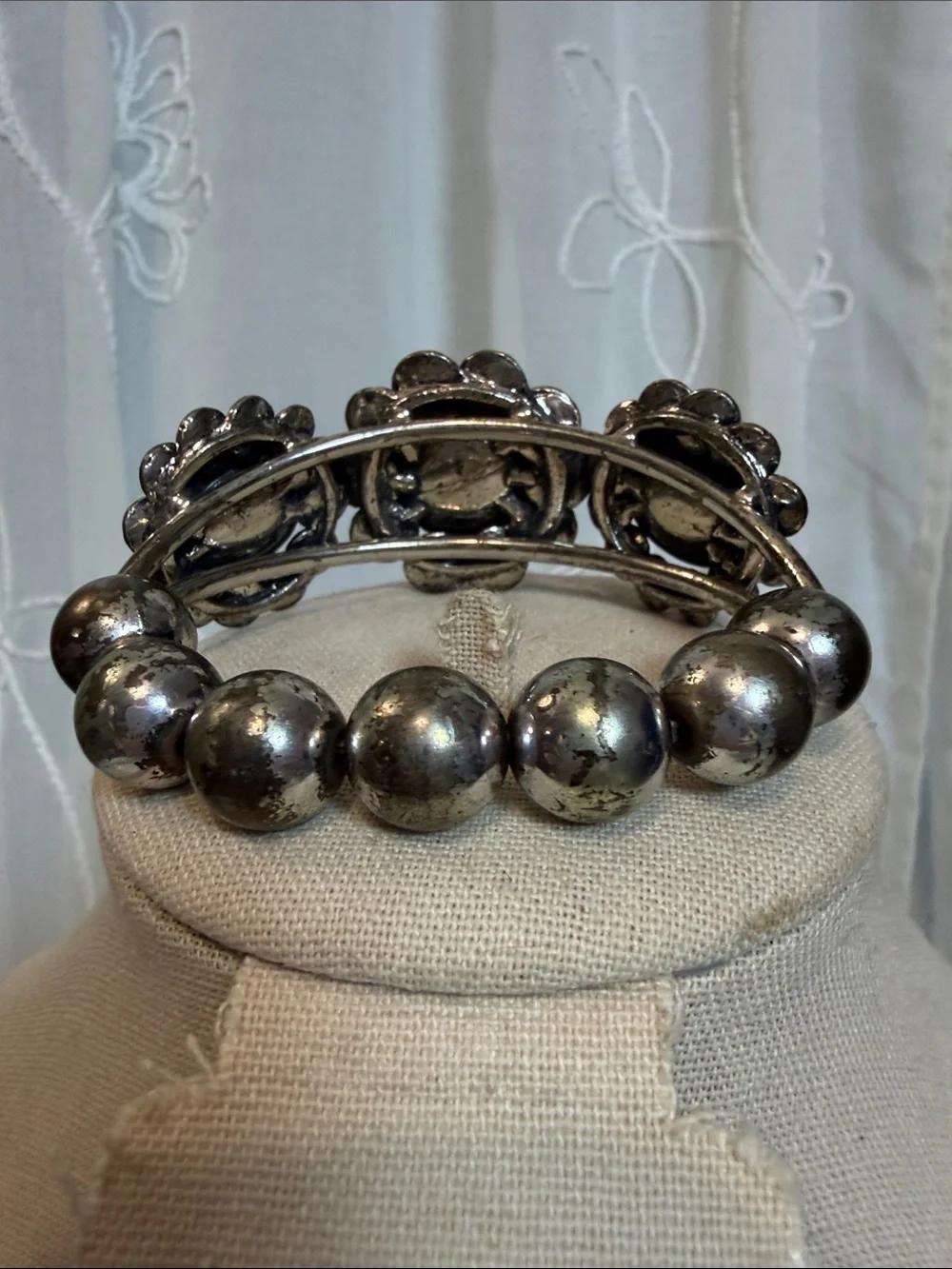 N/A silvertone floral