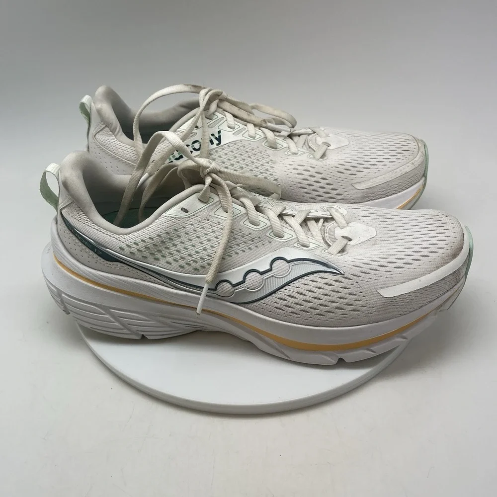 Saucony Sneakers Womens 10.5 Guide 17 S10936-220 White‎ Running Athletic Shoes