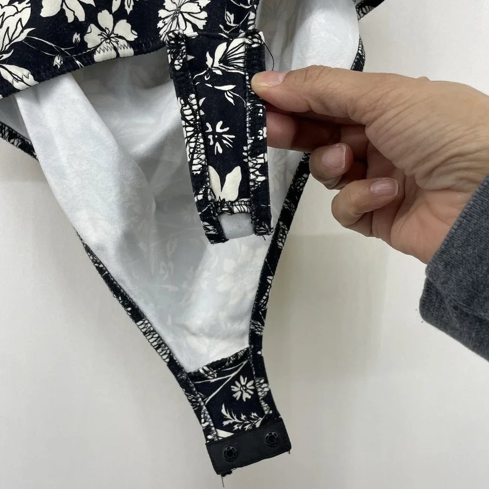 Intimately Free People Size XS Somethin Bout You Floral Bodysuit One Shoulder‎