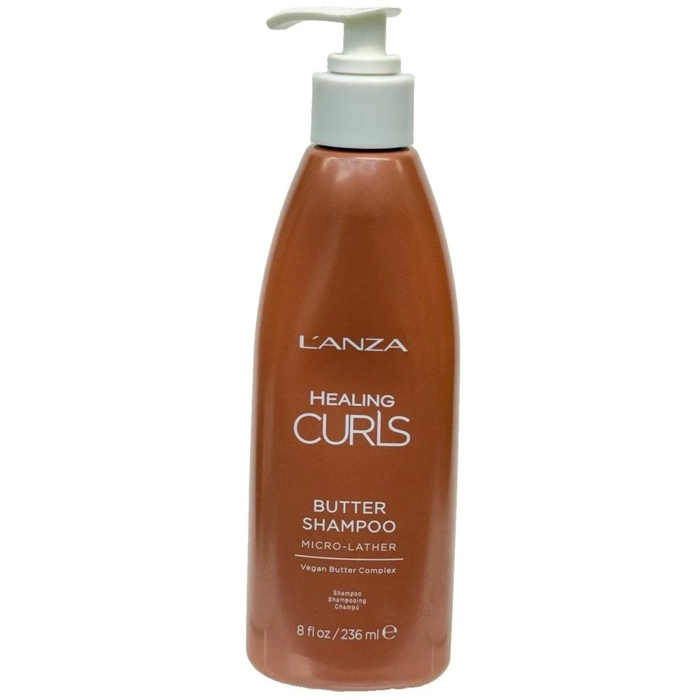 Lanza Healing Curl Butter Shampoo 8 oz Vegan Curls Curly Hair