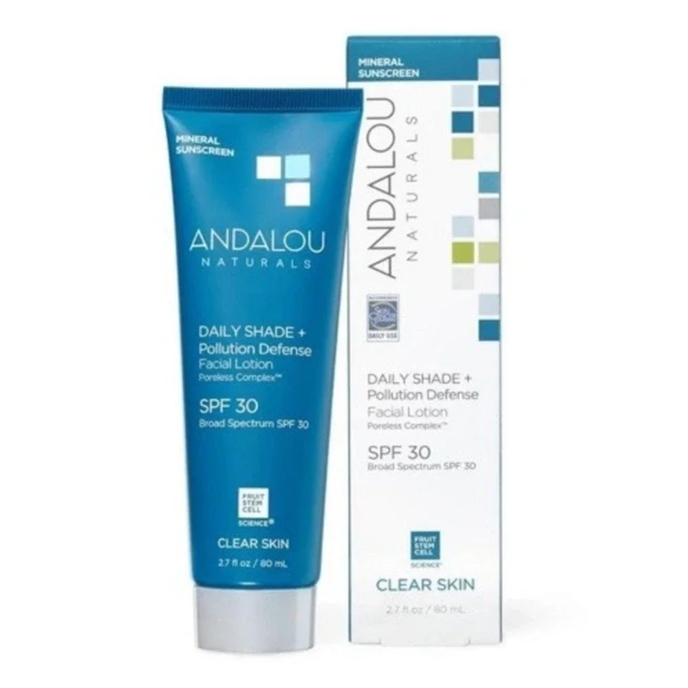 Andalou Naturals Daily Shade + Pollution Defense‎ Facial Lotion 2.7 Oz