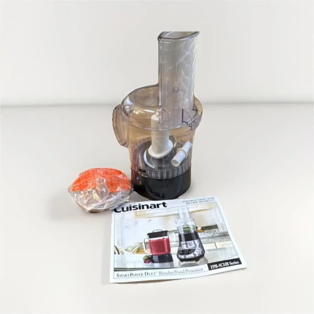New Cuisinart FPB-5CHB Series‎ Food Processor Lid Blade Clear Black Replacement