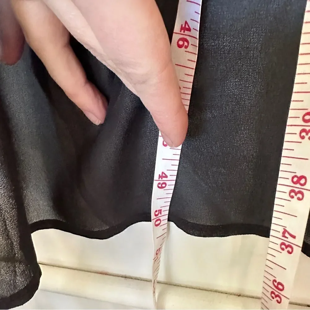 Michael Kors Black Sheer Hi-Lo PopOver Dress S‎