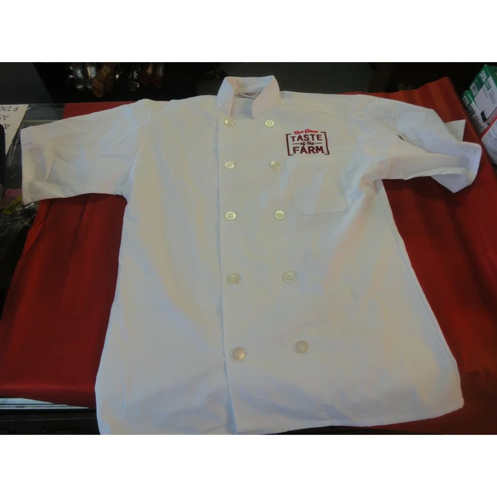 Uncommon Threads Bob Evan Taste of  Farm SM white chef cook restaurant uniform‎
