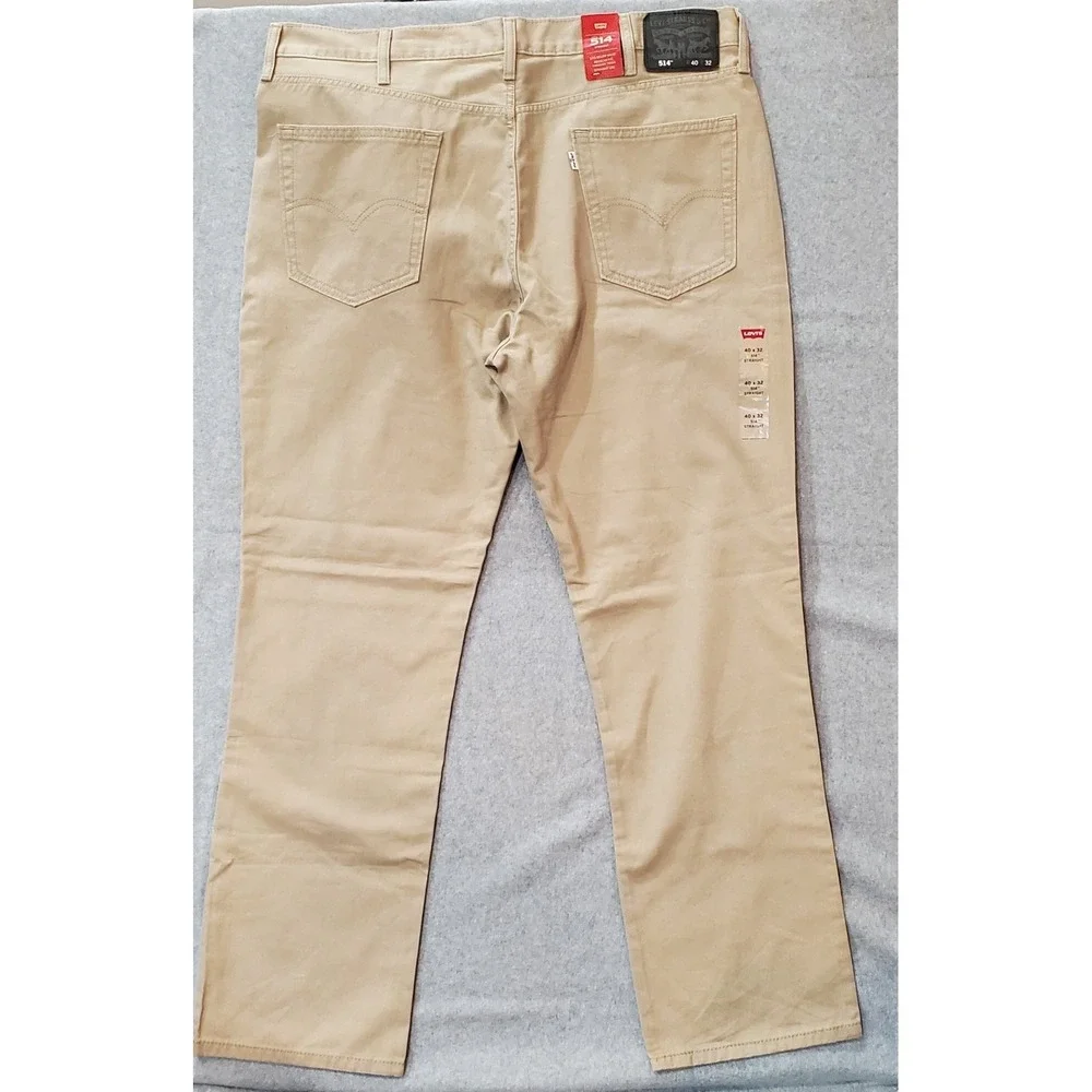 Levi's 514 Men's Straight Fit Jeans Beige Tan, Size 40x32 -‎ IRREGULAR