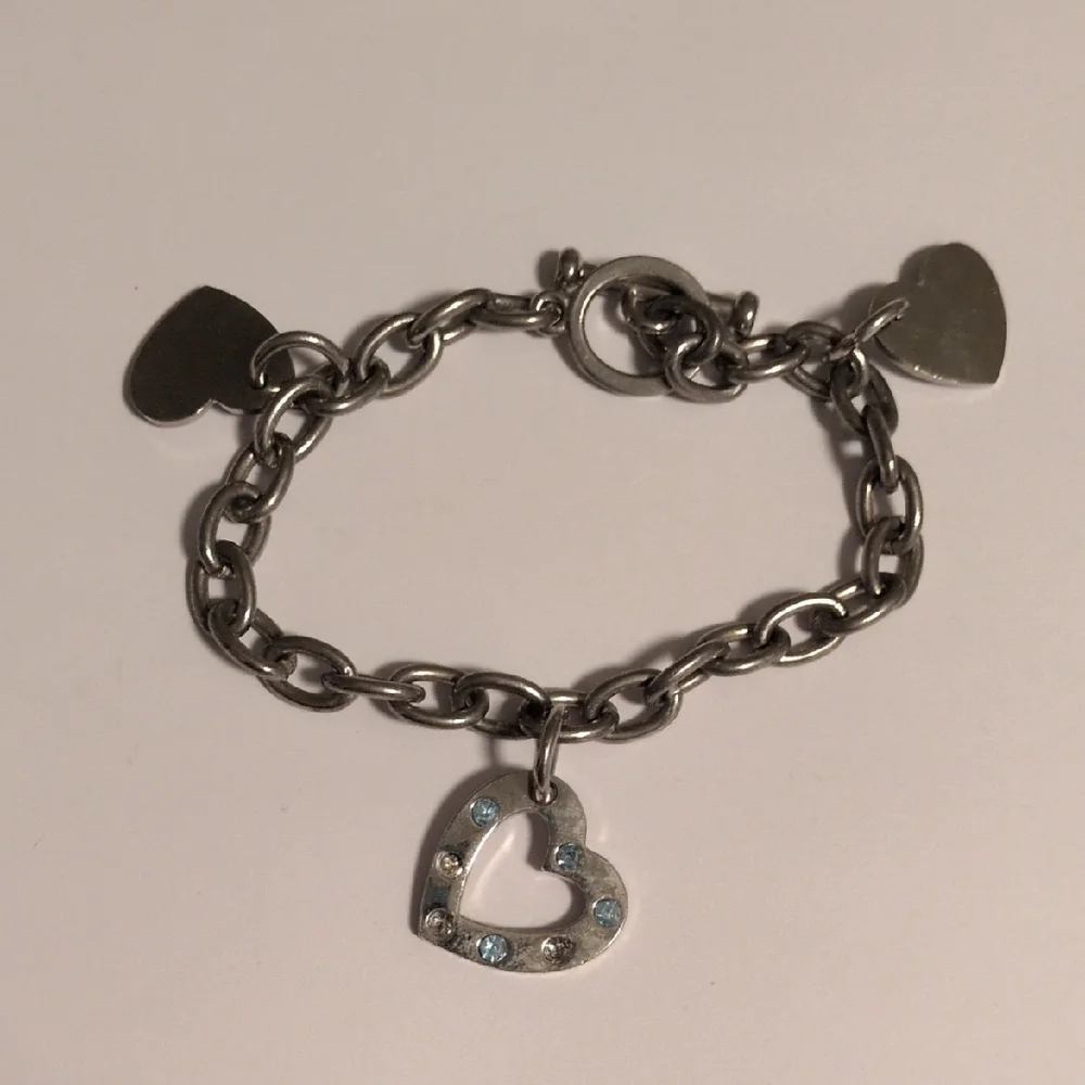 Silver Heart‎ Charm Bracelet