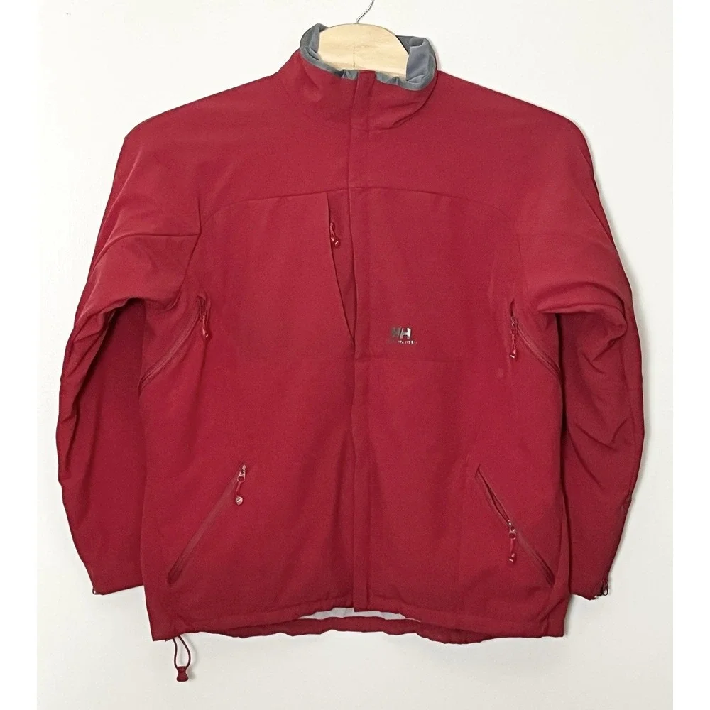 Helly Hansen Parka Jacket Men's XL Red Ski Outdoor Perfect Balance Winter Pocket