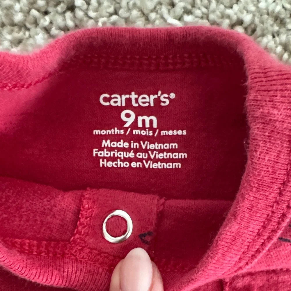 Carters cozy red