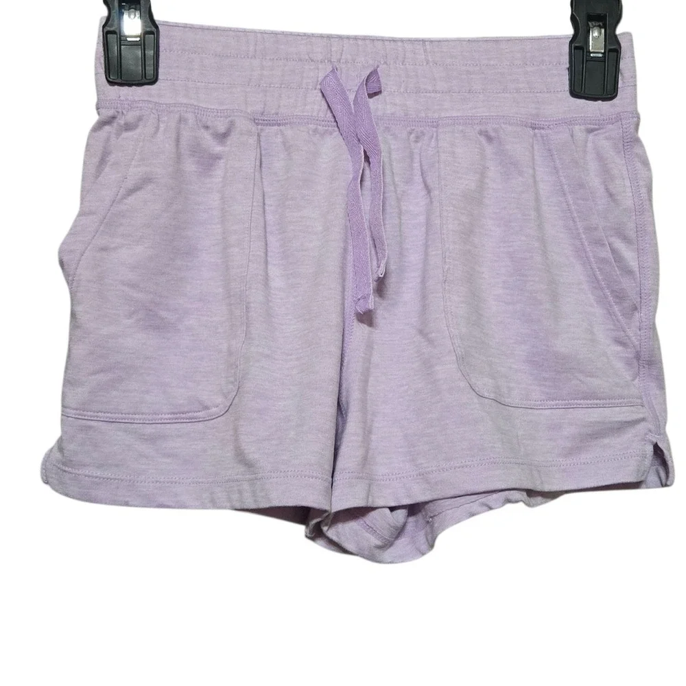 90 Degree By‎ Reflex Girls Lavender Athletic Shorts Size M (10) Drawstring