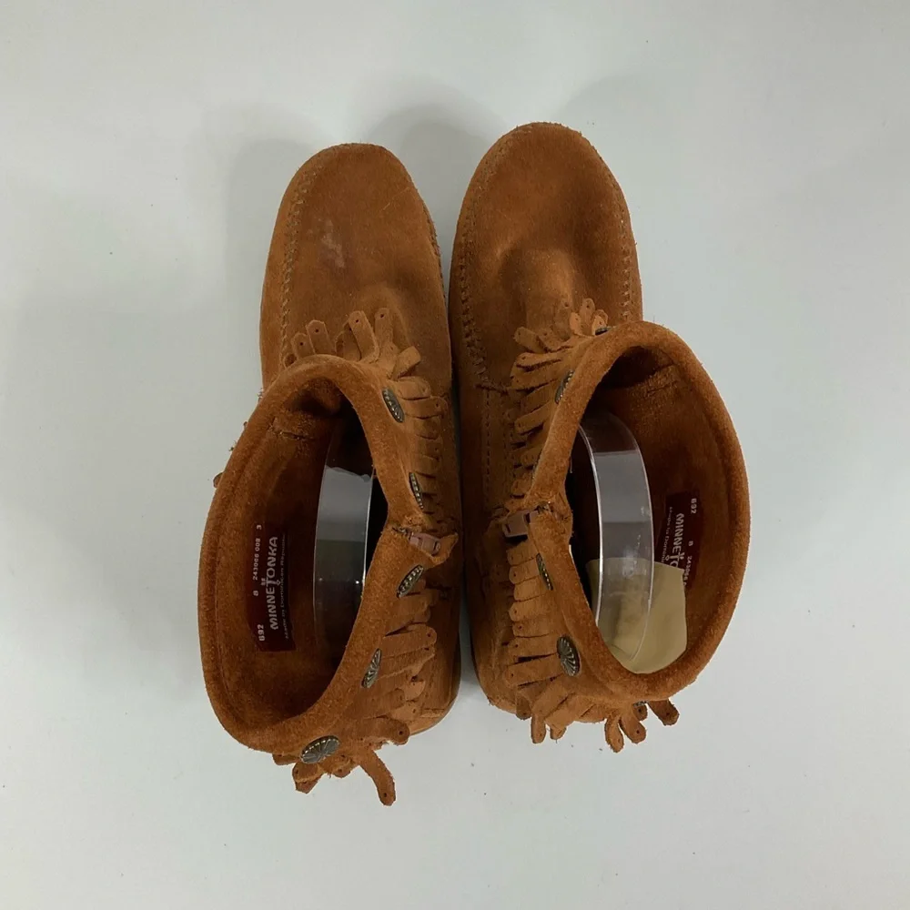 Minnetonka fringe suede