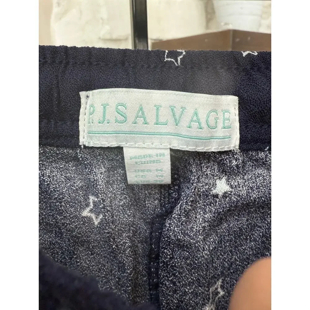PJ Salvage Women's Midnight Blue Sky Pajama Set Size M