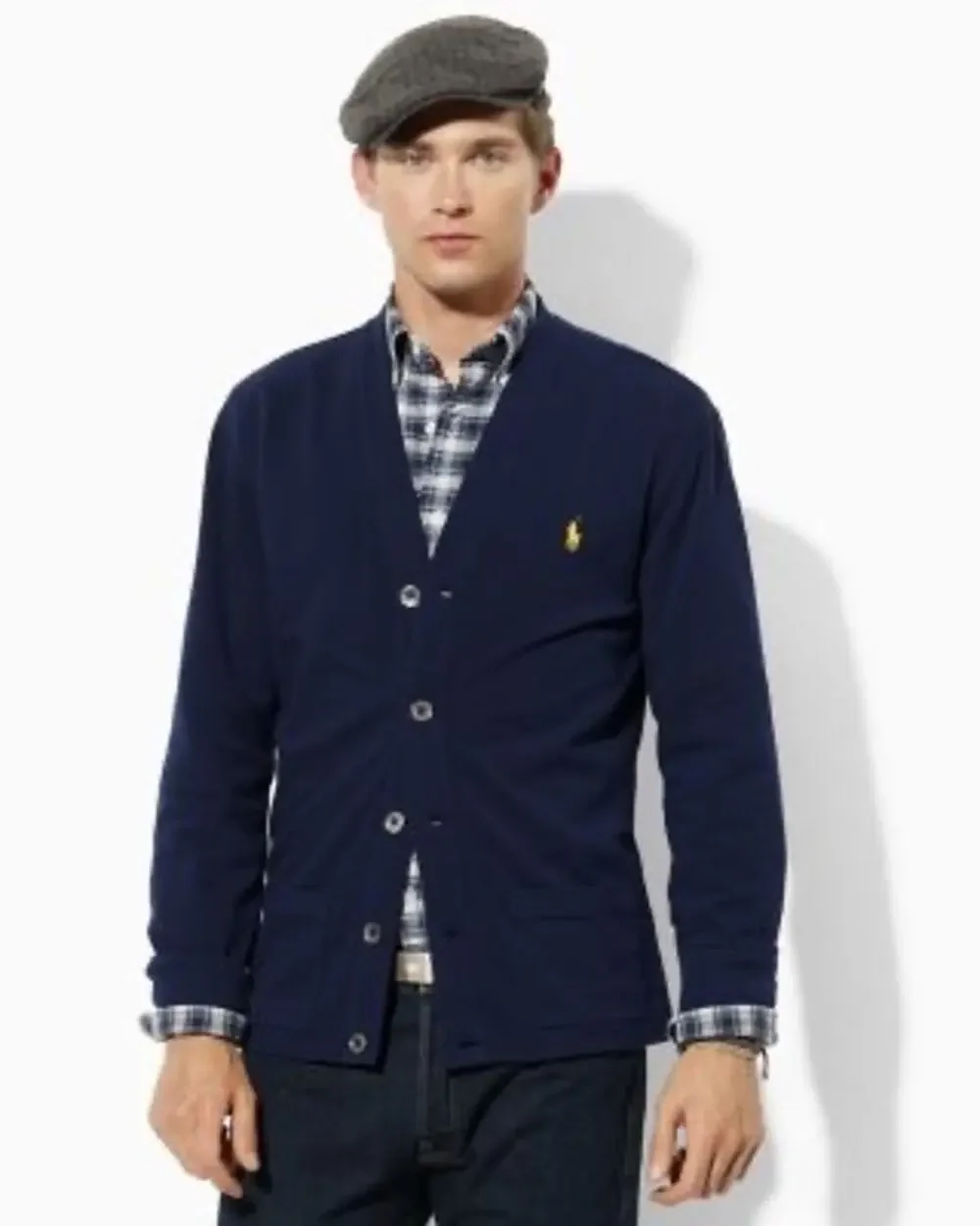 Polo By Ralph Lauren Cotton Mesh V-Neck Cardigan Size XL