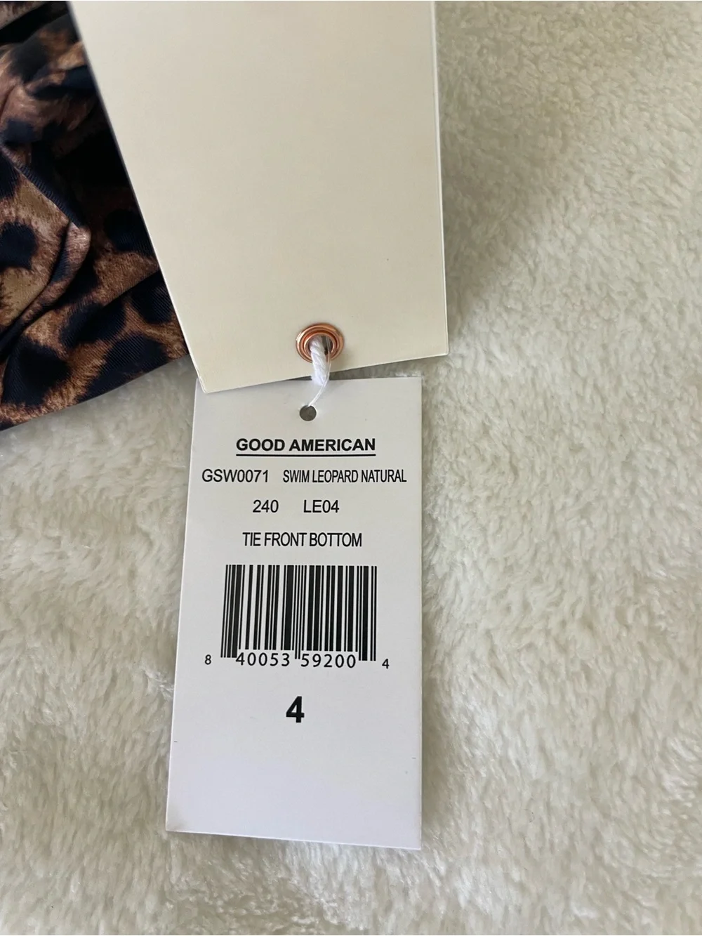 Good American cut bikini brown