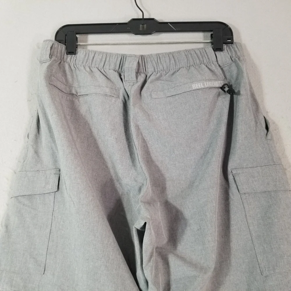 Reel Legends cargo pants‎ shorts combo men's large Gray Comfort waist outdoor