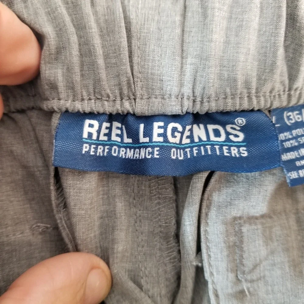 Reel Legends cargo pants‎ shorts combo men's large Gray Comfort waist outdoor