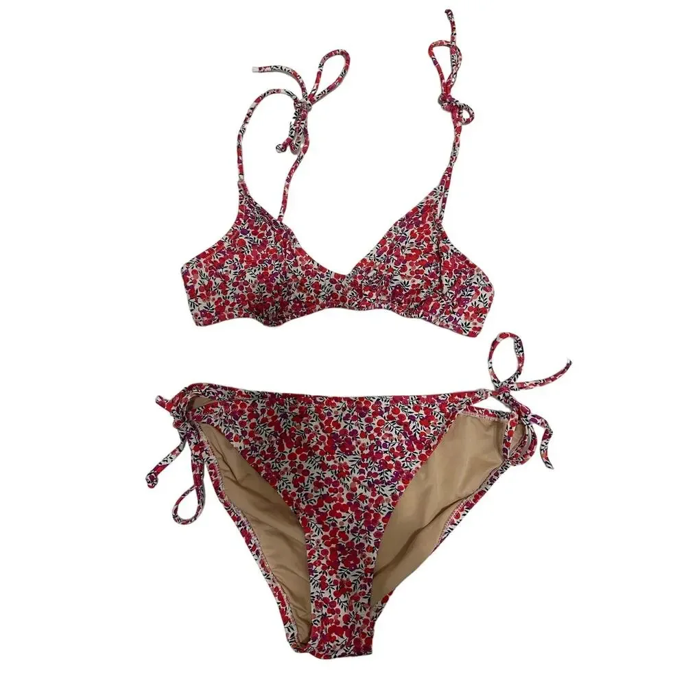 J.crew floral bikini liberty art fabrics wiltshire‎ print size S/L