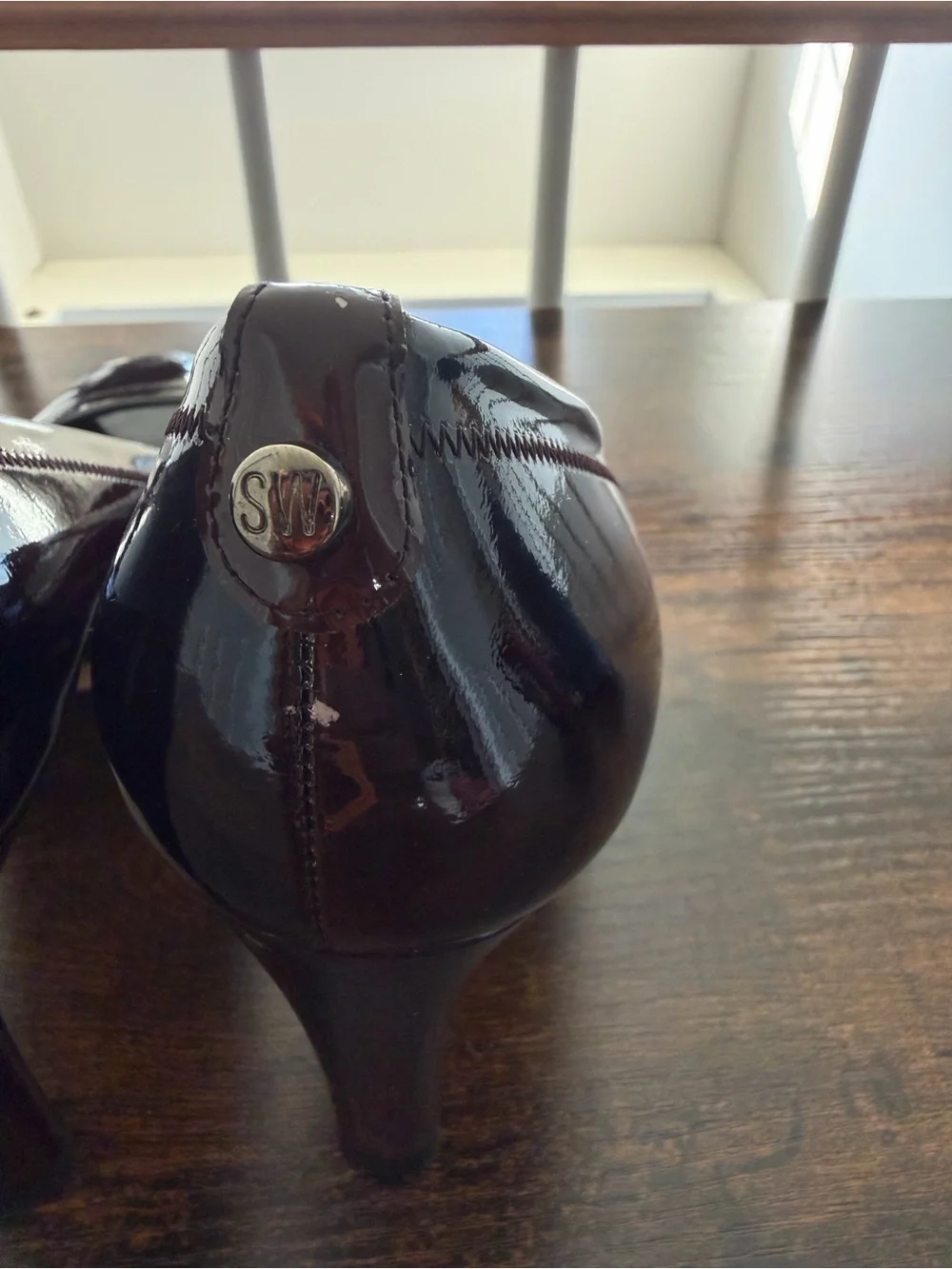 Stuart Weitzman heel that polished