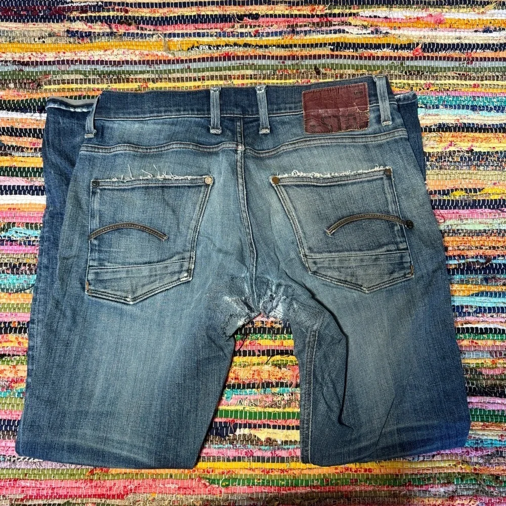 G-Star Raw Men’s Jeans 32x32 – Distressed Denim Straight Fit