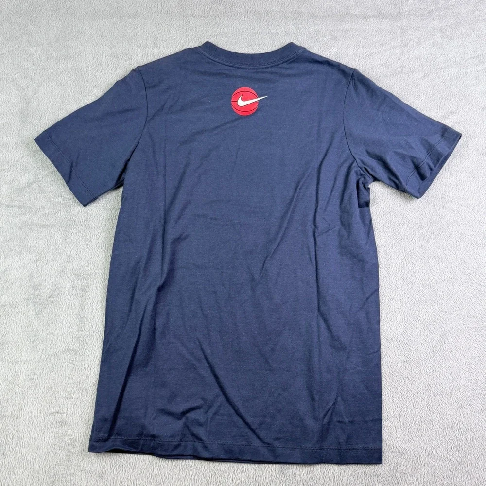 Nike Gonzaga Bulldogs Basketball Navy Blue Graphic T-Shirt Large B11377D NCAA