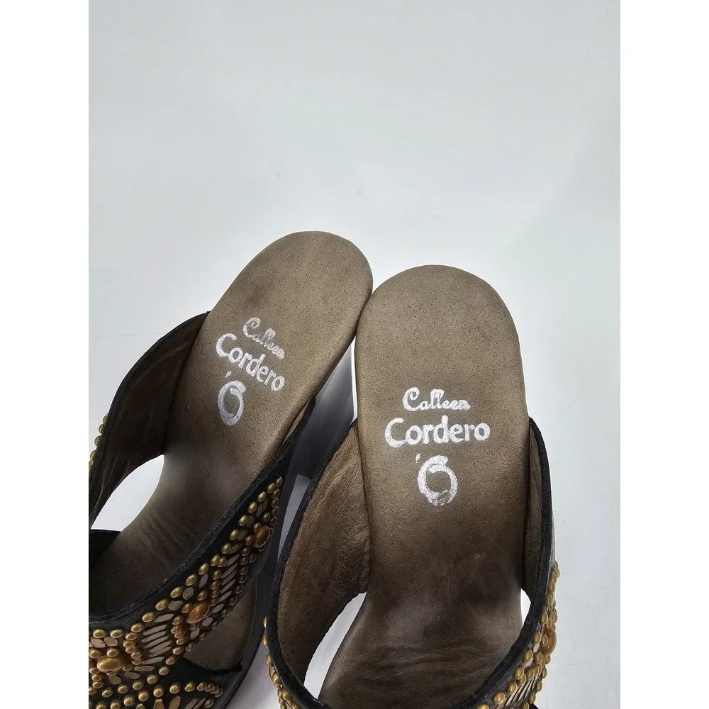 Calleen Cordero Studded Leather Hand Carved 4