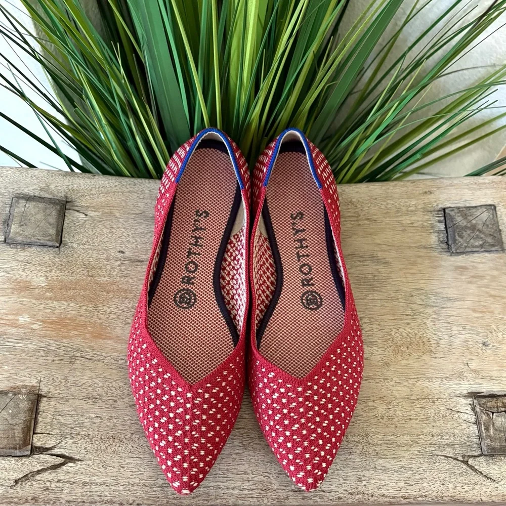 Rothy’s Apple Honeycomb The Pointed Flats