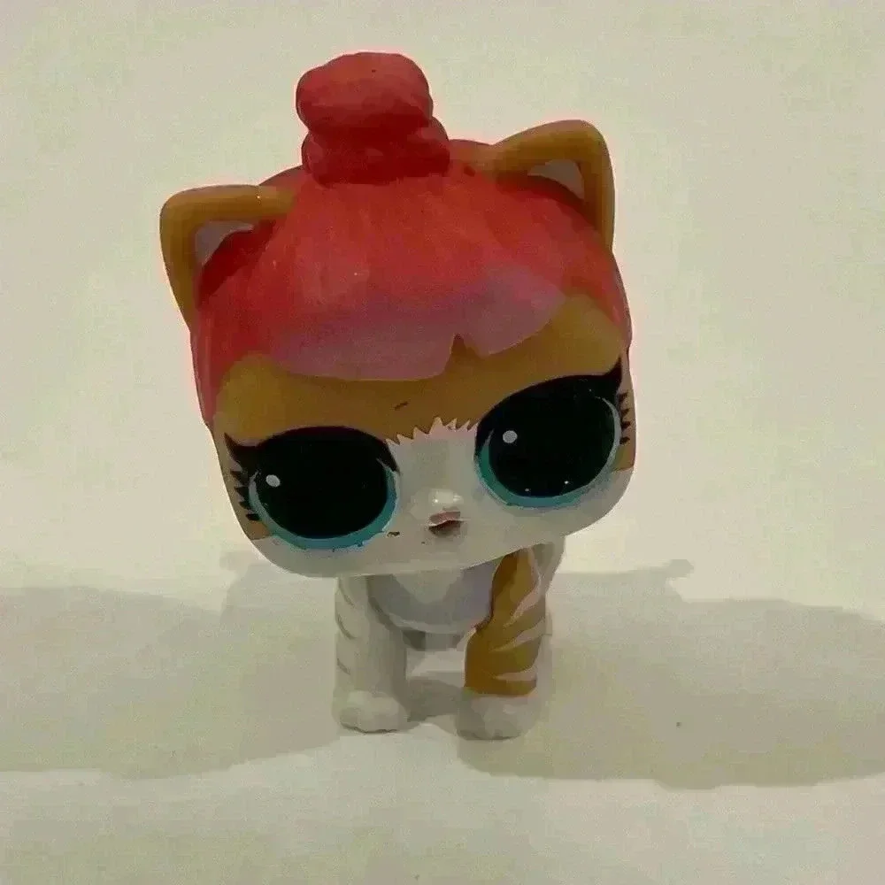 LOL Surprise! Block Party Pet Kitten Kitty‎ Cat Figure Doll Pink Hair