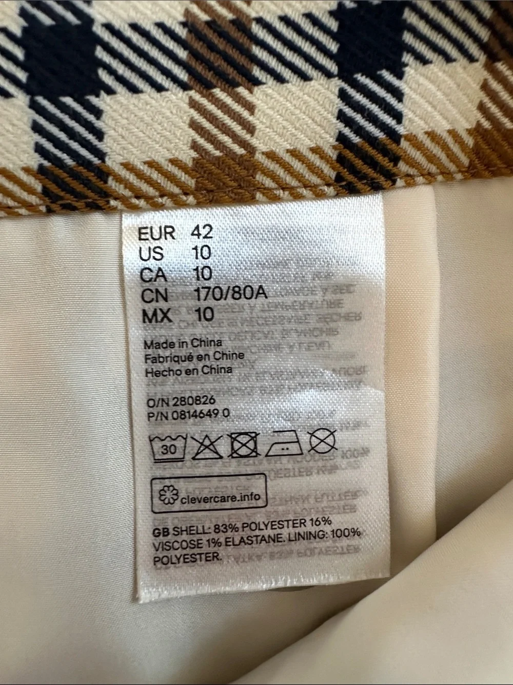 H&M structured line