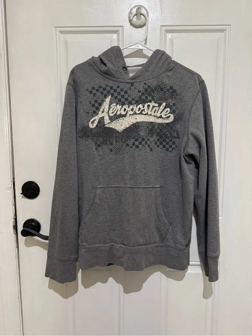 Aeropostale Gray Pullover Hoodie with Logo