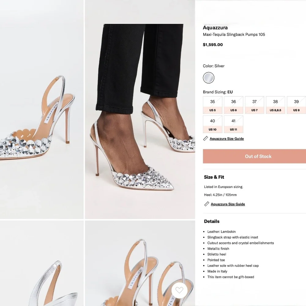 Aquazzura maxi tequilla