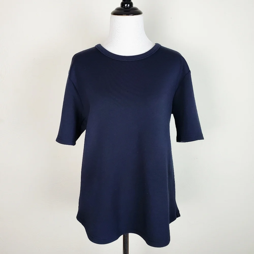 Chalmers Pajamas Top Shirt Black Short Sleeves Sleep Lounge