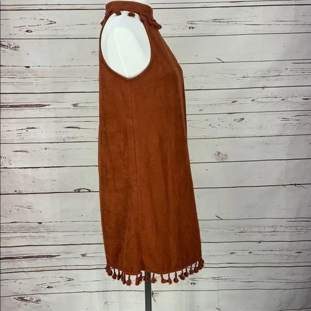 entro brown suede