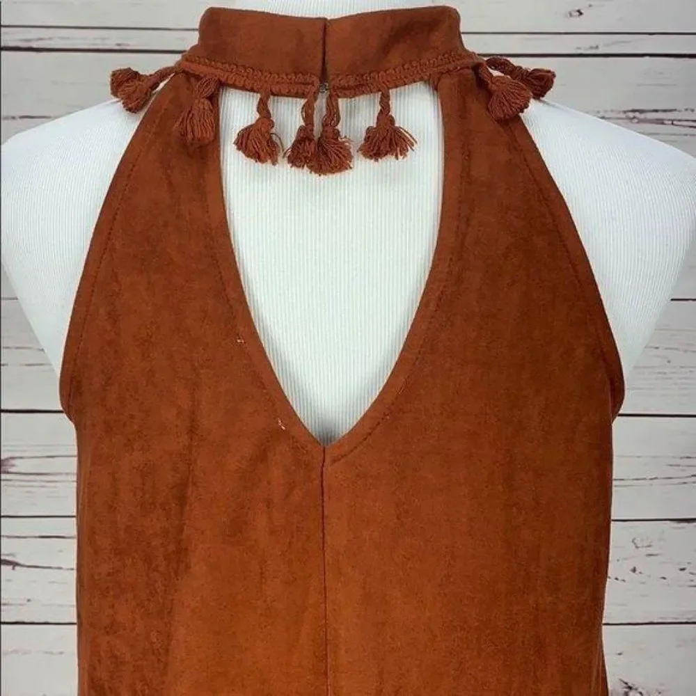 entro brown suede