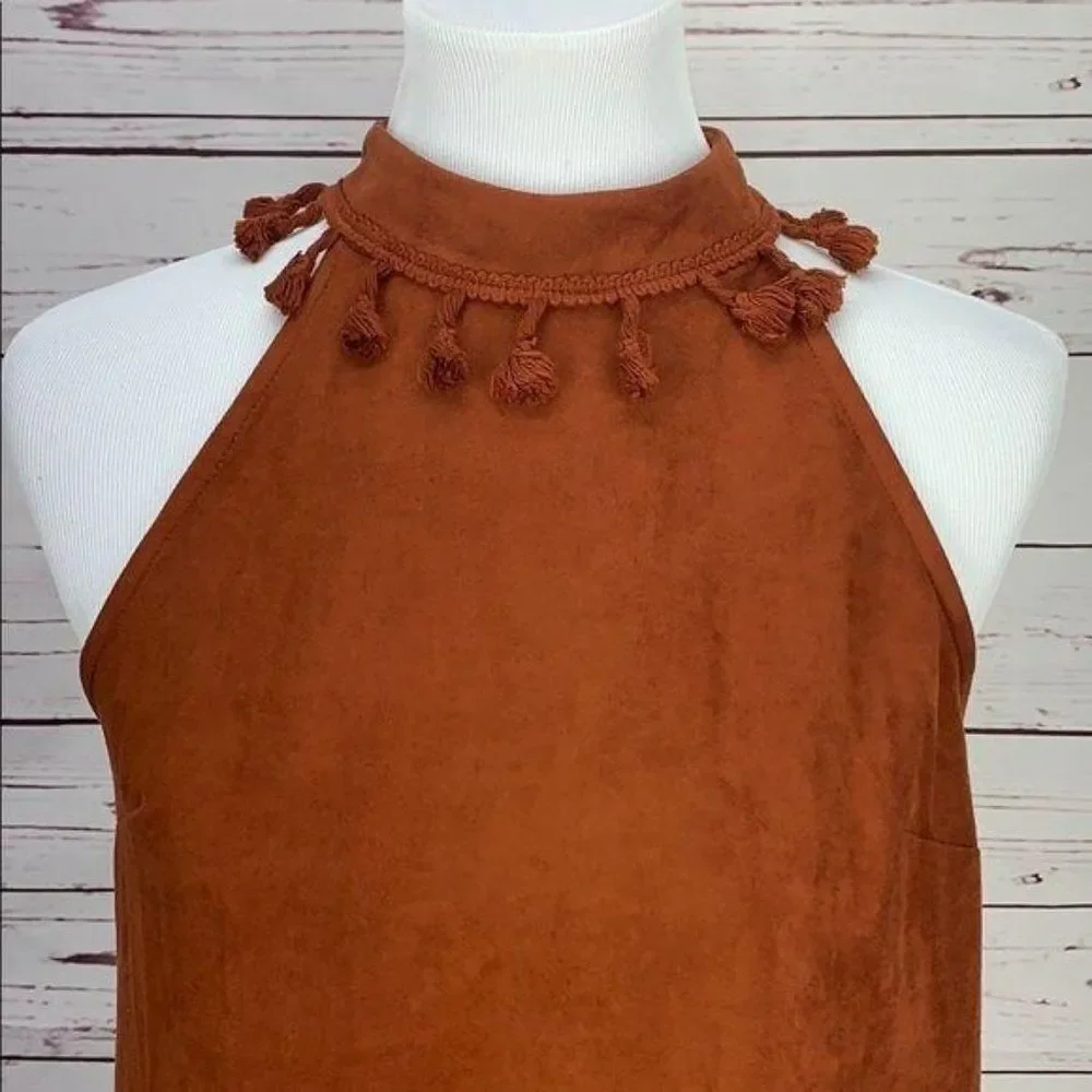 entro brown suede