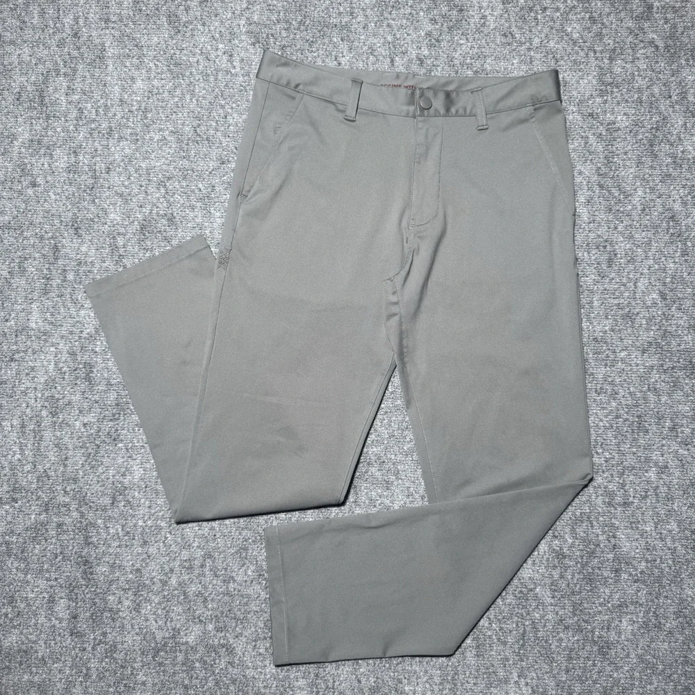 Rhone Pants Men 30x28.5 Gray Commuter Slim Performance Chino Stretch 100036