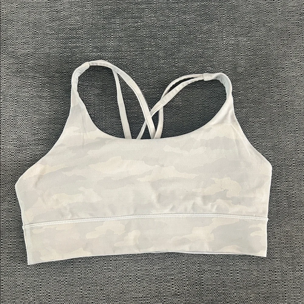 lululemon athletica Light Beige/Cream Strappy Sports Bra