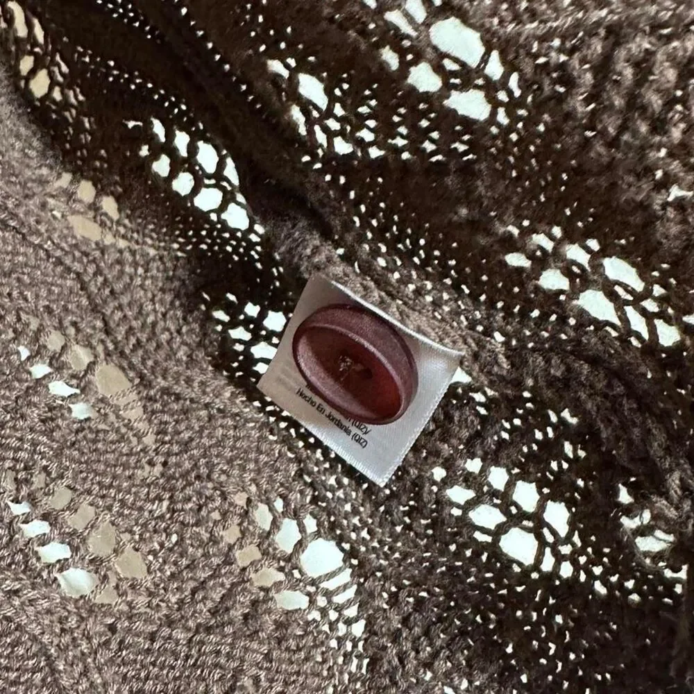 Source Unknown brown crochet