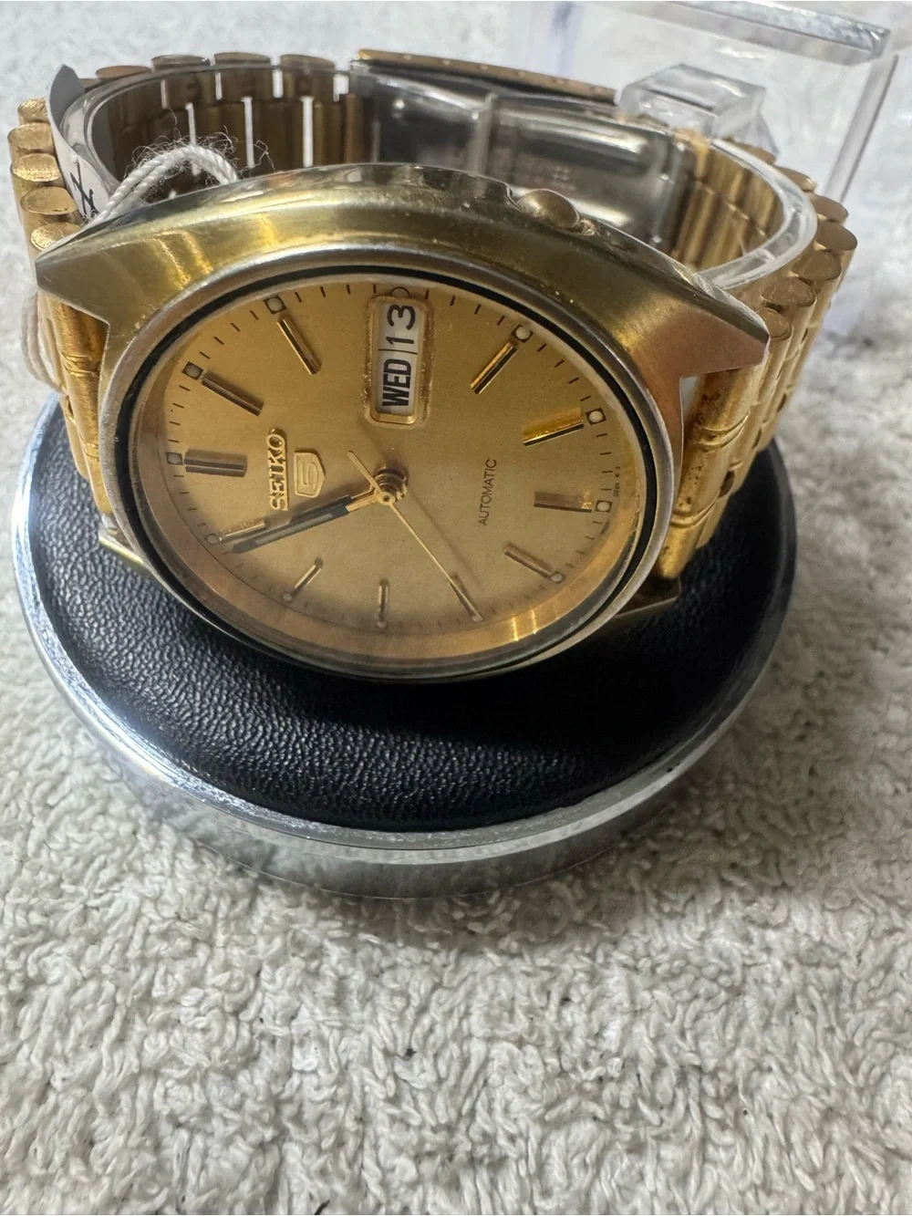Seiko face box wristwatch