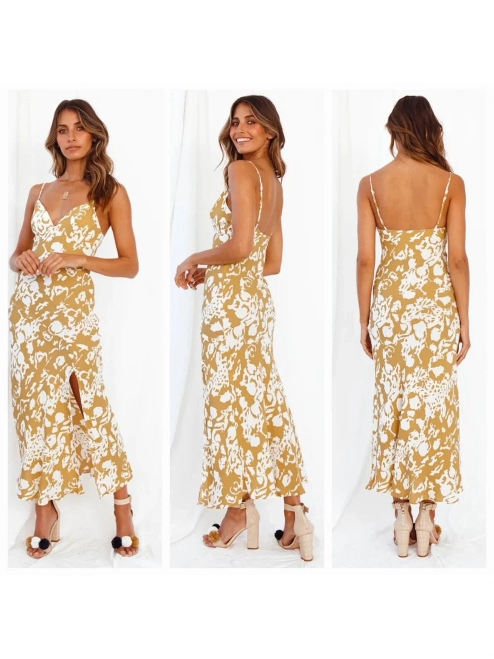 Here Comes the Sun Pick and Choose Floral Midi Dress - Size Medium